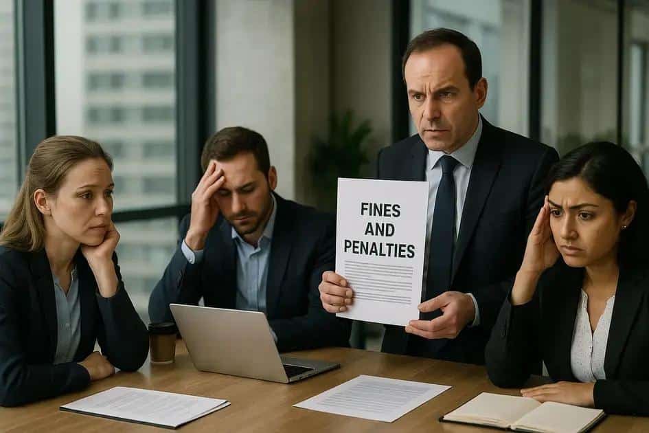 Principais multas e penalidades aplicadas Principais multas e penalidades aplicadas